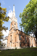 Fototapeta premium St. Saviour's Anglican Church in Riga, Latvia.