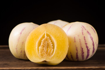 Fresh fruit ginseng fruit  on wooden background