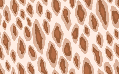 Abstract modern leopard seamless pattern. Animals trendy background. Beige decorative vector stock illustration for print, card, postcard, fabric, textile. Modern ornament of stylized skin