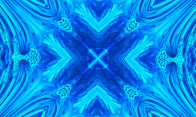 Light blue technology background with hi-tech digital data connection system and computer electronic desing. Techno kaleidoscope.