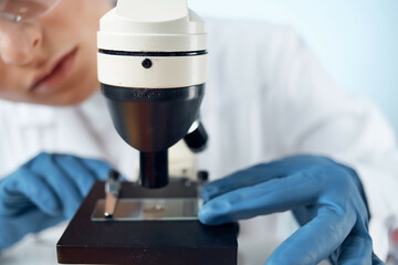 laboratory microscope setting biotechnology science research