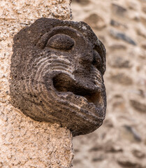 Sculpture médiévale à Blesle, Haute-Loire, France