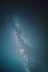 Milky way at night with stars