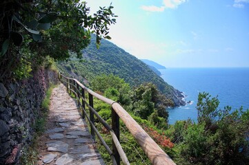Fototapeta na wymiar Scenic view of Italian coast - Cinque Terre
