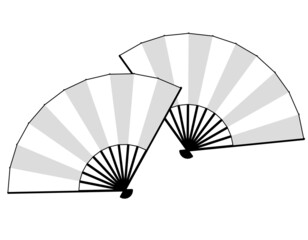 お正月・年賀状飾り、踊り、和装などに使えるシンプルな扇子