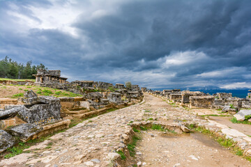 Fototapeta na wymiar The Hierapolis Ancient City şn Turkey