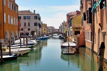 Fototapeta na wymiar Venezia, Canale di Chioggia