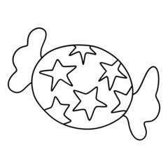 Halloween-candy outline design illustration for web, wedsite, application, presentation, Graphics design, branding, etc.