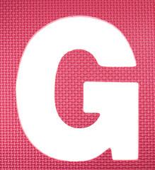 Alphabet foam colorful puzzle.