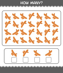 How many cartoon turmeric. Counting game. Educational game for pre shool years kids and toddlers