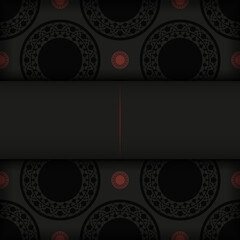 Preparing an invitation with a place for your text and vintage patterns.