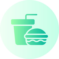 food and drink gradient icon