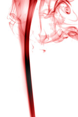 Red toxic fumes movement.