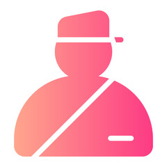 officer gradient icon