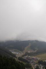 fog over the mountains