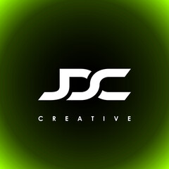 JDC Letter Initial Logo Design Template Vector Illustration - obrazy, fototapety, plakaty