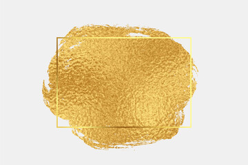 golden foil texture brush stroke background