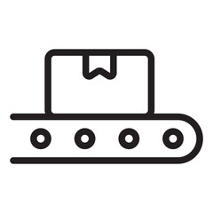 conveyor box line icon