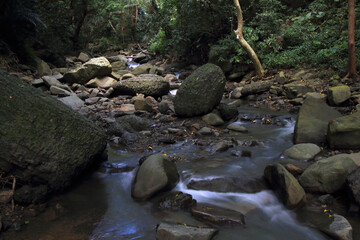 Naklejka na ściany i meble A mountain stream in Taiwan