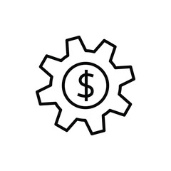 Finance management icon vector graphic