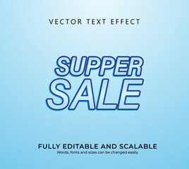 supper sale text effect