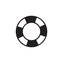 swim ring line icon, safety vector, swim illustration