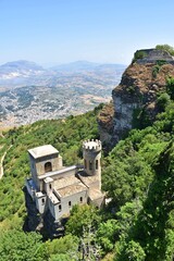 Fototapeta na wymiar Castle Erice near Trapani, Sicily, Italy