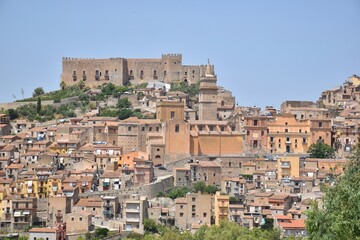 Fototapeta na wymiar Ancient fortification castle Caccamo in Sicily, Italy