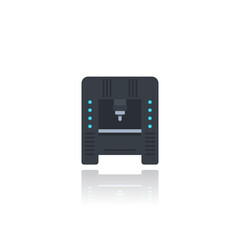 CNC machine vector icon