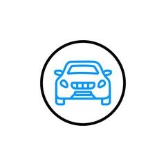 modern travel car transport icon vector