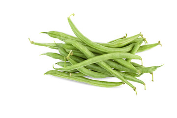 Soy. Green soybeans isolated on white background.