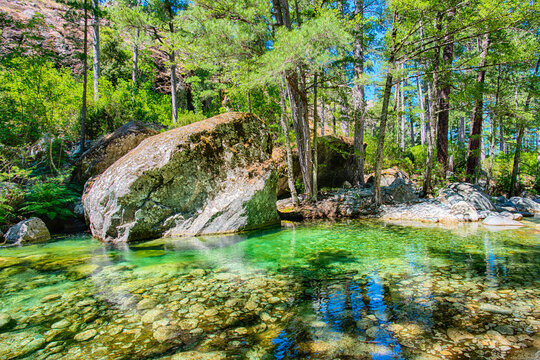 Restonica Tal Korsika - Flusswandern -Corte