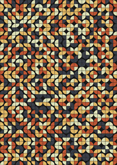Abstract Geometric Pattern generative computational art illustration