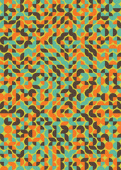 Abstract Geometric Pattern generative computational art illustration