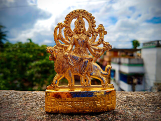 Golden Hindu God