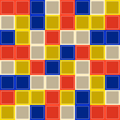 Colorful tile squares pattern. Vector cubes or mosaic.