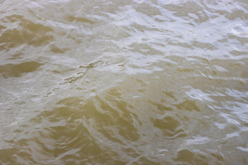 Close view of water waves on the river