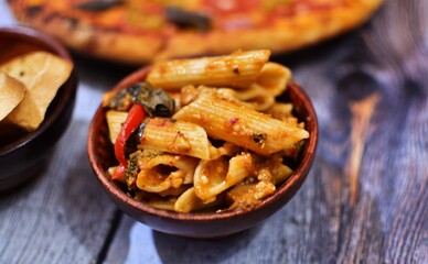 Delicious classic penne pasta