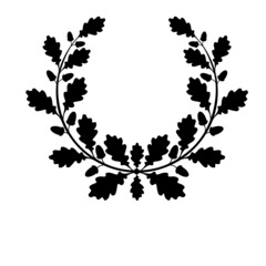 oak wreath with acorns