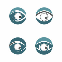 Branding Identity Corporate Eye Care vector logo design