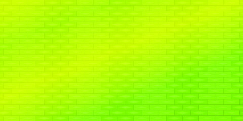 Abstract background lighting green color brick wall building wallpaper backdrop retro pattern seamless vector illustration