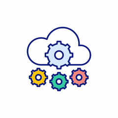 Settings icon in vector. Logotype