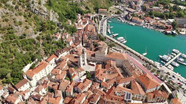 Kotor, Montenegro. The old town of Kotor in Montenegro.