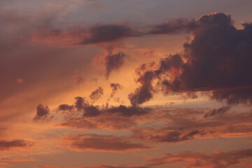 sunset over the mountains