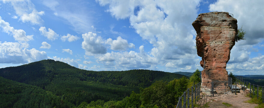Burgruine Drachenfels - Panorama