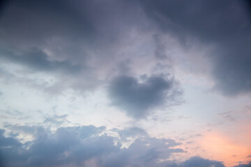 Fototapeta na wymiar Heart in the Clouds