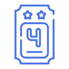 ticket, pass line icon, vector design usa independence day icon.