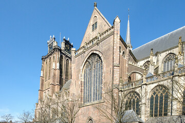 The Grote Kerk at the Pottenkade in Dordrecht, Zuid-Holland province, The Netherlands
