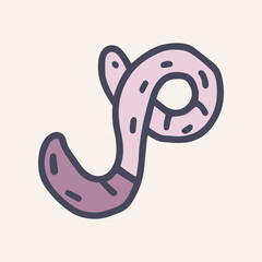 ebolavirus simple color vector doodle icon design