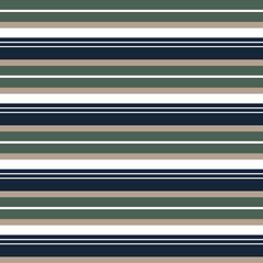 Striped seamless pattern. Abstract background with elegant blue, green stripes. Vector illustration horizontal lines. Repeating texture. Ornament in stripe. Design paper, wallpaper, textile, fabric.